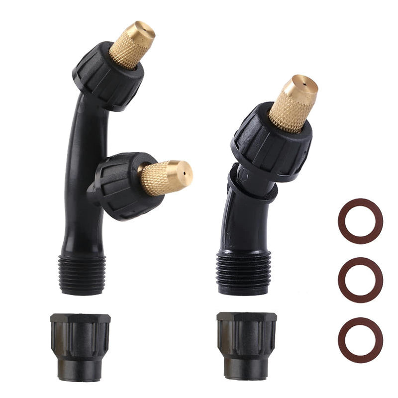 [Australia - AusPower] - Aimela Solid Brass Nozzle, Cone-shaped Adjustable Nozzle, Direct Atomization of Two Models, Suitable for Knapsack Sprayer, Garden Spray, Agricultural Greenhouse Spray Equipment, etc. 