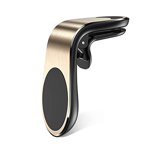 [Australia - AusPower] - Universal Magnetic Car Cell Phone Holder Stand Air Vent Clip on Mount for Car Auto Truck Compatible with iPhone 11 Pro Max / 11 / XS Max / XS / 8 / 7 Samsung Galaxy S10+,l - 5 Strong Magnet (Gold) Gold 