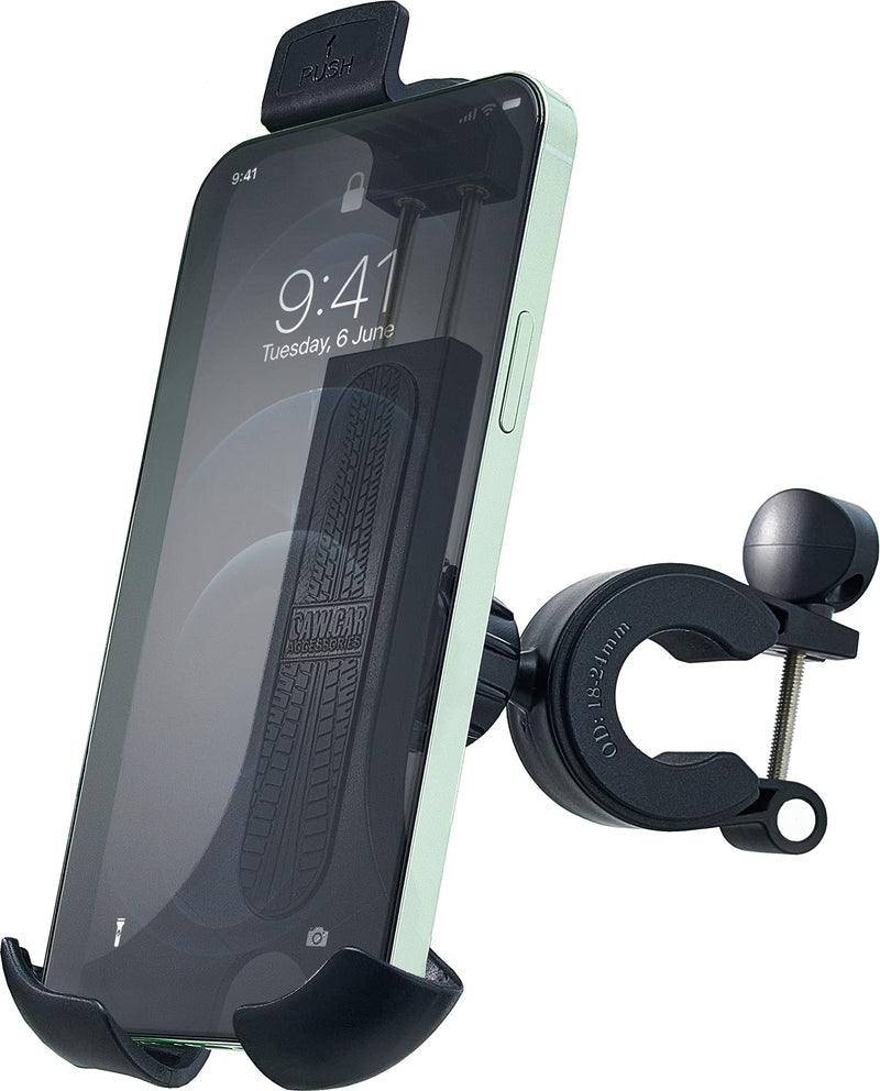 [Australia - AusPower] - New 2021 Bicycle & Motorcycle Phone Mount - The Most Secure One-Handed Bike Phone Holder for iPhone, Samsung or Any Smartphone. Stress-Resistant and Highly Adjustable. +100 to Safeness & Comfort 