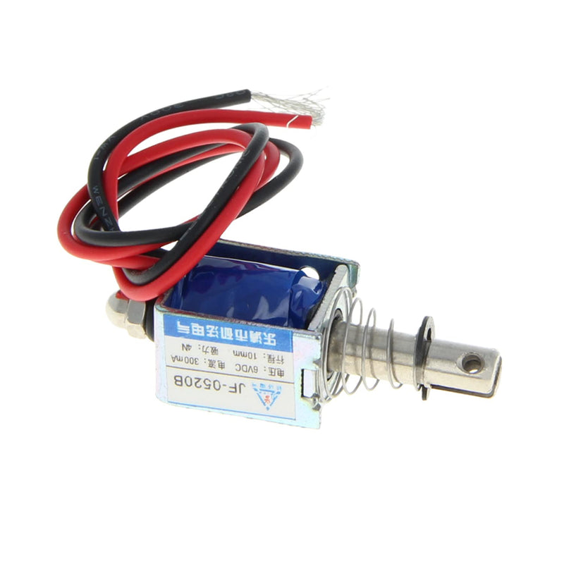 [Australia - AusPower] - Heyiarbeit DC 6V 4N Pull Type Solenoid Electromagnet 0.3A 1.8W 10mm Stroke Open Frame Solenoid, Linear Motion, JF-0520B-6V 