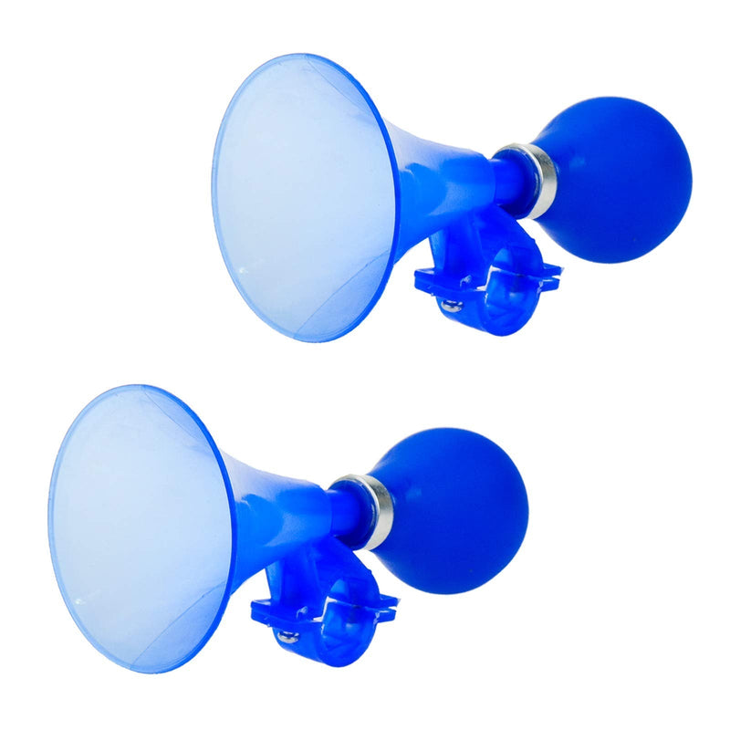 [Australia - AusPower] - Modengzhe Blue ABS Air Horn for Children's Cycles, Funny Plastic Bike Bugle Clown Horn with Squeeze Bulb 
