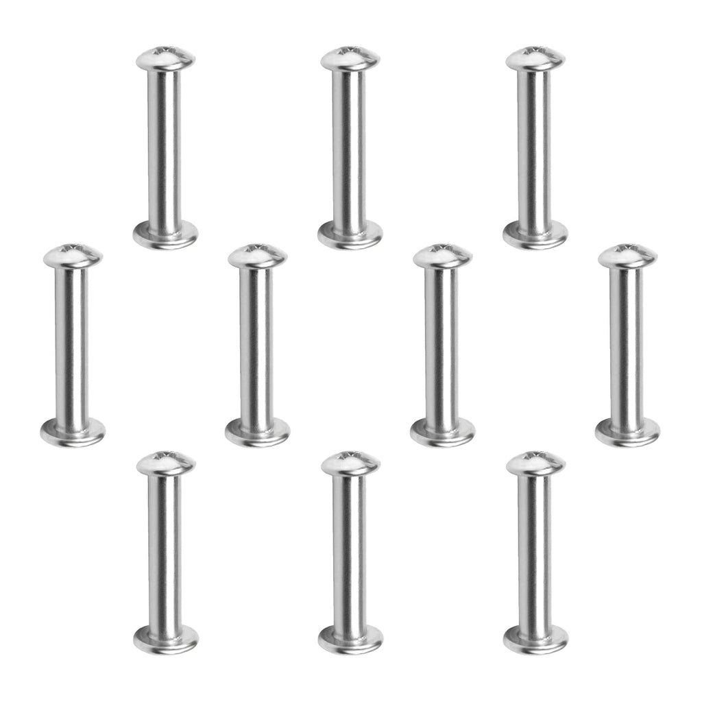 [Australia - AusPower] - Juvielich Screw Post Fit for 1/8"(4mm) Hole Dia,20Set Female M3x20mm Binding Screw Post for Scrapbook Photo Albums Binding 