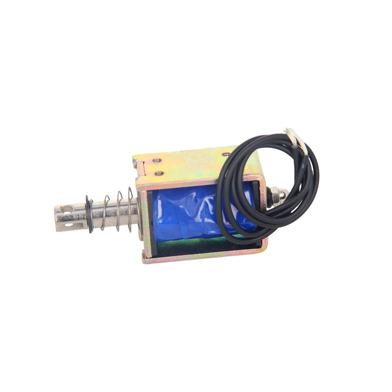 [Australia - AusPower] - Heyiarbeit DC 12V 2N Pull Type Solenoid Electromagnet 1A 12W 10mm Stroke Open Frame Solenoid, Linear Motion, JF-0837B-12V 