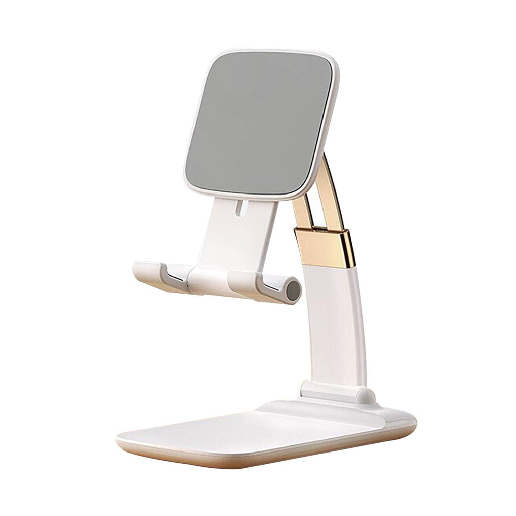 [Australia - AusPower] - Adjustable Cell Phone Stand Holder，Cell Phone Stand for Desk with All 4-8'' Phones, Desk Accessories,Phone Holder for All Smartphone (White) white 