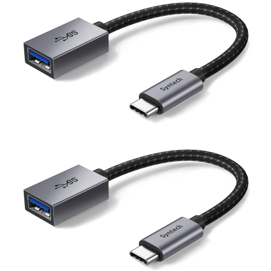[Australia - AusPower] - USB C to USB Adapter, 2 Pack USB C to USB3 Adapter,USB Type C to USB,Thunderbolt 3 to USB Female Adapter OTG Cable Compatible with iPad Air 2020, MacBook Pro, Air and More Space Gray 