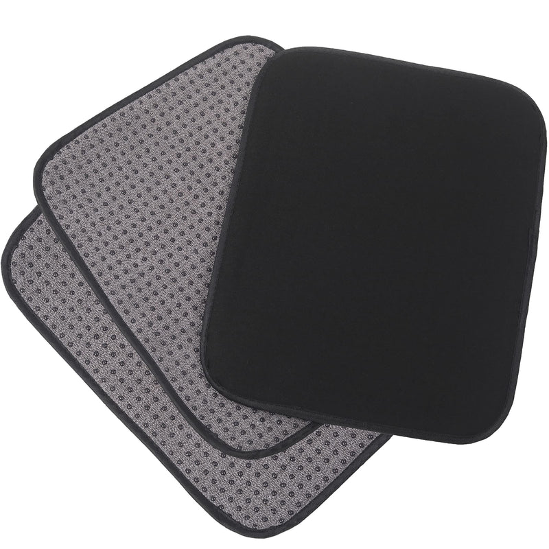 [Australia - AusPower] - (3-Pack) Microfiber Bowling Ball Towel - 10 Inches x 8 Inches Premium Quality Bowling Ball Shammy Pad with Easy-Grip Dots - Clean Bowling Ball from Dirt and Oil to Improve Grip and Precision 