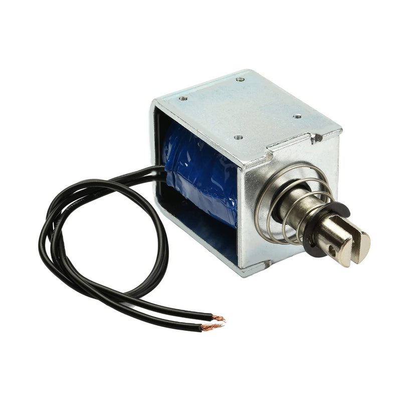 [Australia - AusPower] - Heyiarbeit DC 24V 10N Push Type Solenoid Electromagnet 10mm Stroke Open Frame Solenoid, Linear Motion, ZYE1(Tau)-1250Z 