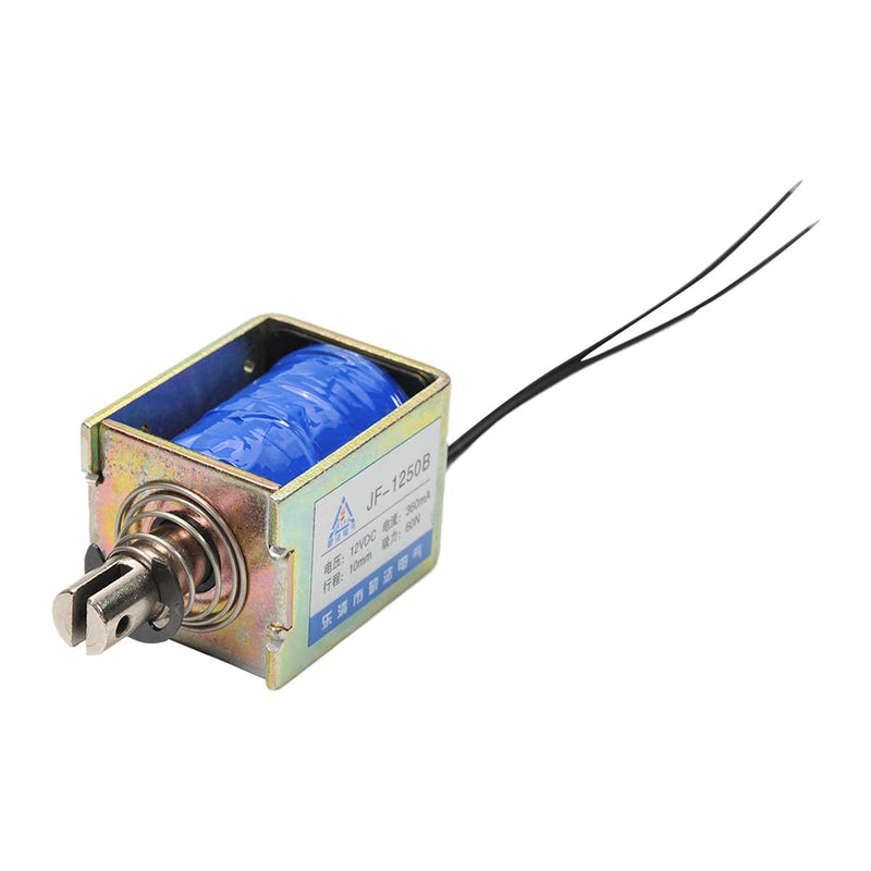 [Australia - AusPower] - Heyiarbeit DC 12V 60N Push Pull Type Solenoid Electromagnet 0.36A 36W 10mm Stroke Open Frame Solenoid, Linear Motion, JF-1250B-12V 