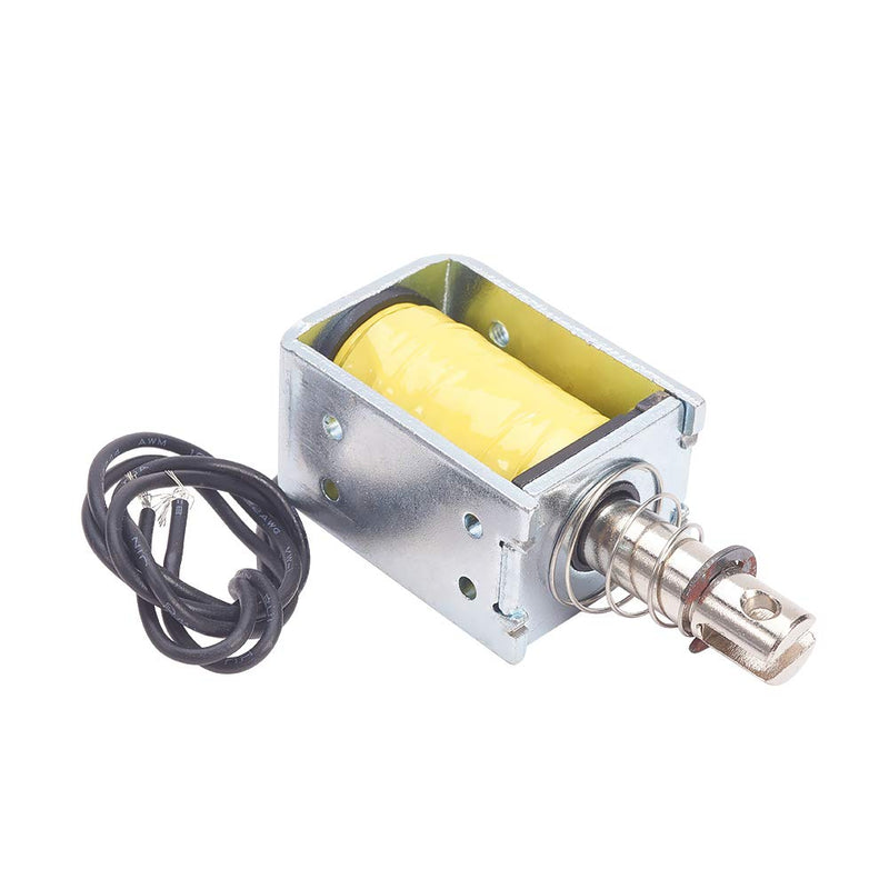 [Australia - AusPower] - Heyiarbeit DC 12V 0.8N Push Pull Type Solenoid Electromagnet 0.4A 4.8W 10mm Stroke Open Frame Solenoid, Linear Motion, ZYE1(Tau)-0837Z 