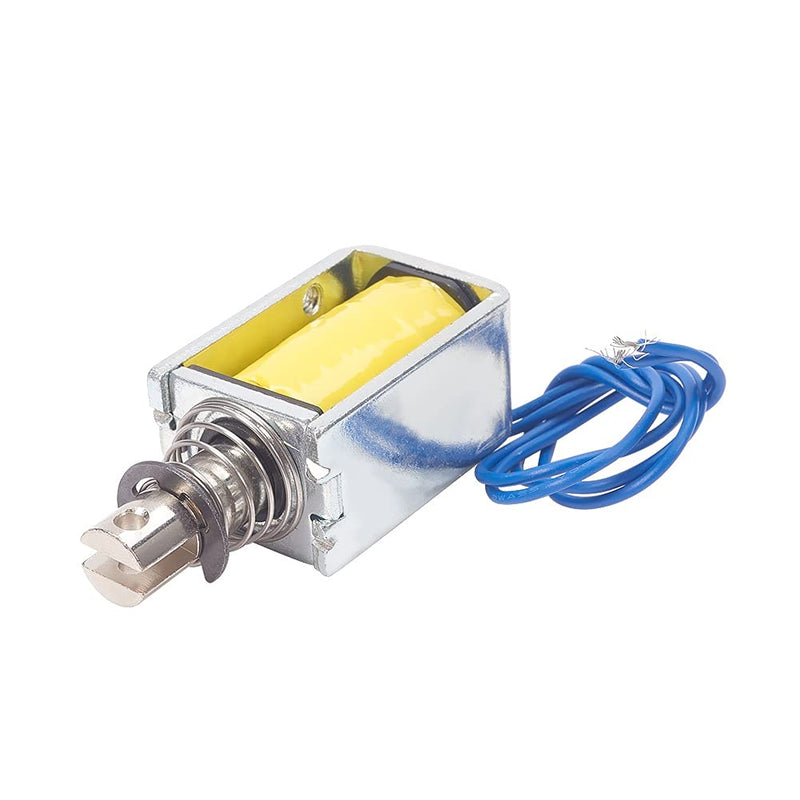 [Australia - AusPower] - Heyiarbeit DC 12V Push Type Solenoid Electromagnet 1.5A 18W Stroke Open Frame Solenoid, Linear Motion, ZYE1(Tau)-1039Z 