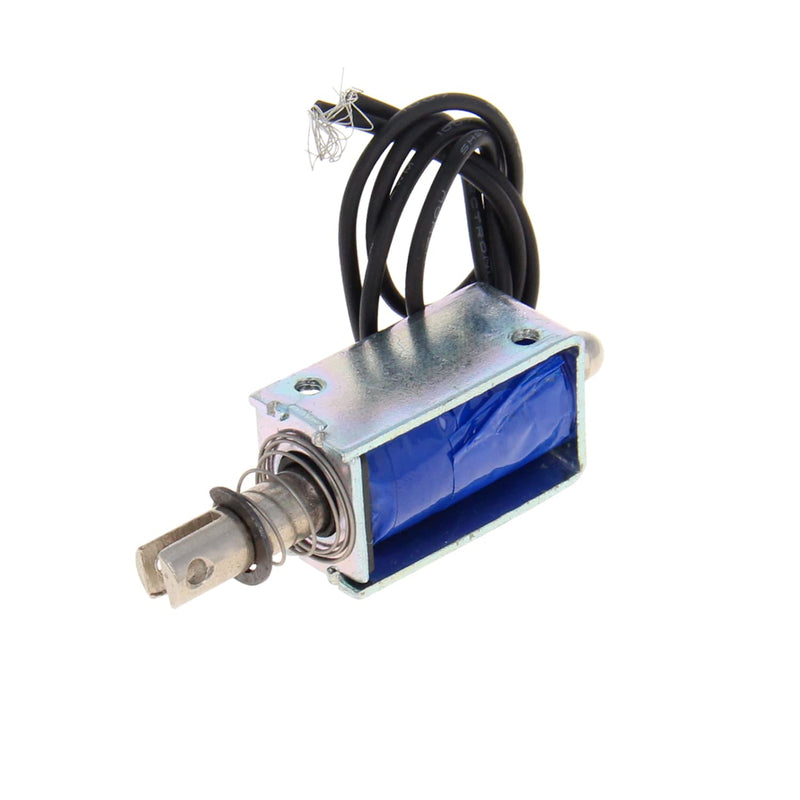 [Australia - AusPower] - Heyiarbeit DC 12V 5N Push Type Solenoid Electromagnet 0.3A 7.2W 10mm Stroke Open Frame Solenoid, Linear Motion, JF-0730B-12V 