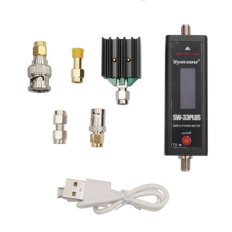 [Australia - AusPower] - Mcbazel Surecom SW-33 Plus 100W 125-525 MHz Mini Digital VHF UHF Two-Way Radio Handheld Power & SWR Meter 