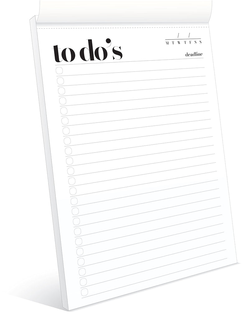 [Australia - AusPower] - To Do List Notepad A5 Size (8.3"X5.8") Daily To Do List Planner, Productivity Planner, Stylish Design, Quality Thick Paper, Hardcover, Undated, Ruled Pages, Checkboxes, Deadline Column, Date Section. To Do List Notepad 