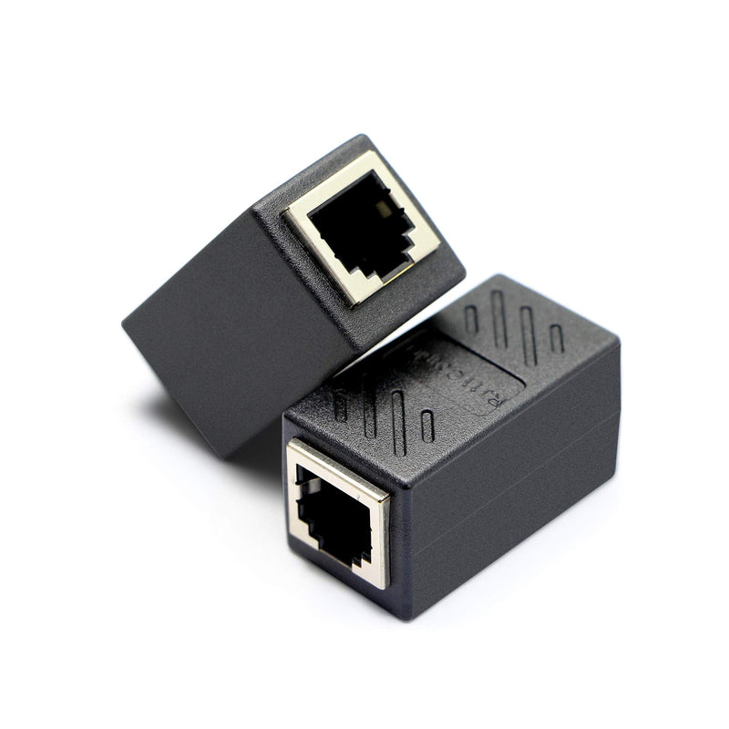 [Australia - AusPower] - SinLoon RJ11 Coupler RJ11 Female to Female 6P6C Telephone Inline Coupler Straight Telephone Cable Extension Adapter for Landline Fax Machine (Straight) 