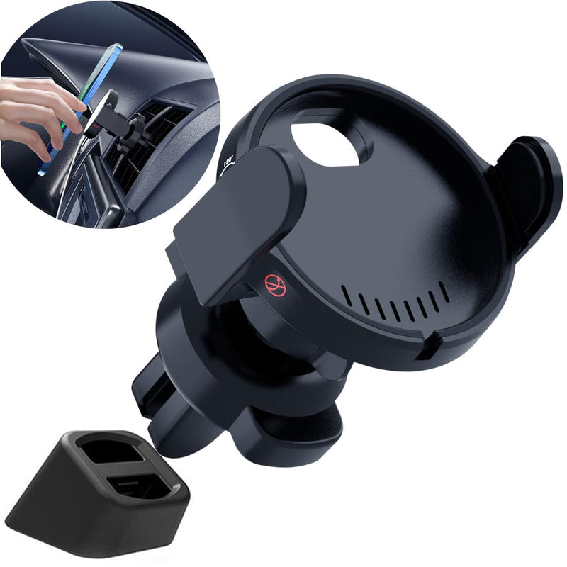 [Australia - AusPower] - awave bloom Car Mount is Compatible with Magsafe.It Can be Used in Car Air-Conditioning Outlets or Glued to The Dashboard with an Adhesive Base. Black 