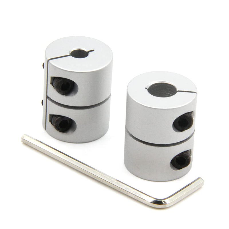 [Australia - AusPower] - Zeberoxyz 2PCS Shaft Coupling 5mm to 8mm Aluminum Alloy Joint 25mm Length 20mm Diameter Stepper Motor Connector Rigid Coupler for 3D Printer CNC Machine DIY Model (5x8mm） 