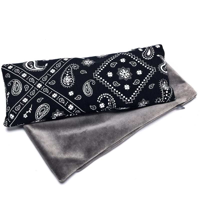 [Australia - AusPower] - Hihealer Eye Pillow with Extra Cover Yoga Meditation Accessories Lavender Aromatherapy Weighted Eye Mask for Sleeping, Yoga, Spa, Relaxation Gifts for Women, Men 