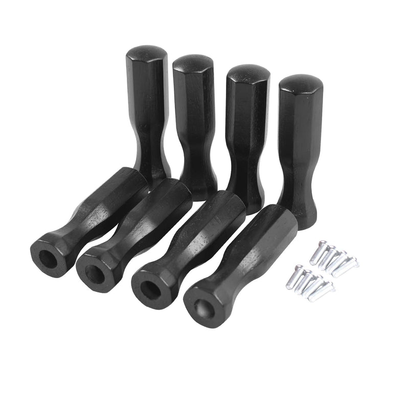 [Australia - AusPower] - GAMESUN Soccer Table Handles, 5/8 inch Wooden Foosball Handle Grip, 8 Pack Black 