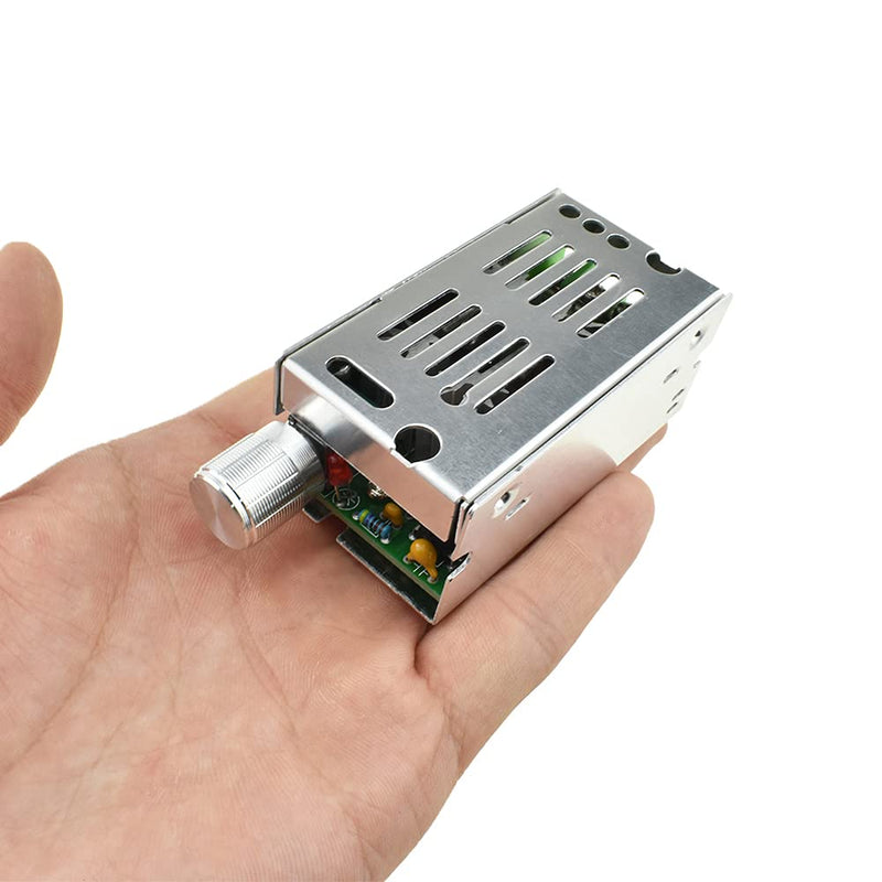 [Australia - AusPower] - Hahiyo 10-60V Low Voltage DC Motor Speed Controller Smooth Linear Adjustment Knob Compact Units Reduce Heat Module Dimmer Switch Regulator 1 Pieces for Mini Fan Electric Pumps LED Light 10-60V-CCM5NJ-1Pieces 