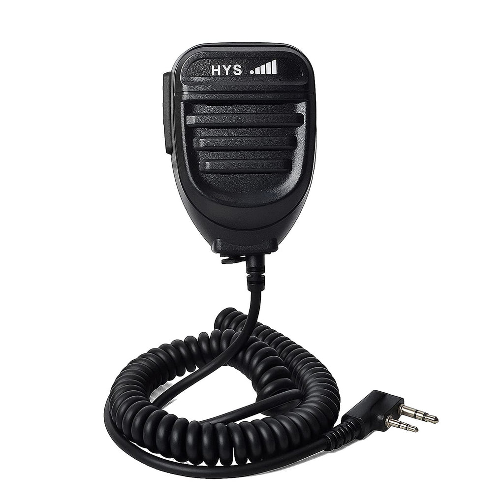 [Australia - AusPower] - HYS Handheld Speaker Shoulder Microphone HT Mic with 7.5ft Cable for Baofeng UV-5R Series BF-888S Retevis H-777 RT22 RT21 TYT Kenwood TK-240 TK-250 TK-255 Wouxun KG-659 KG-669 Plus Walkie-Talkie 