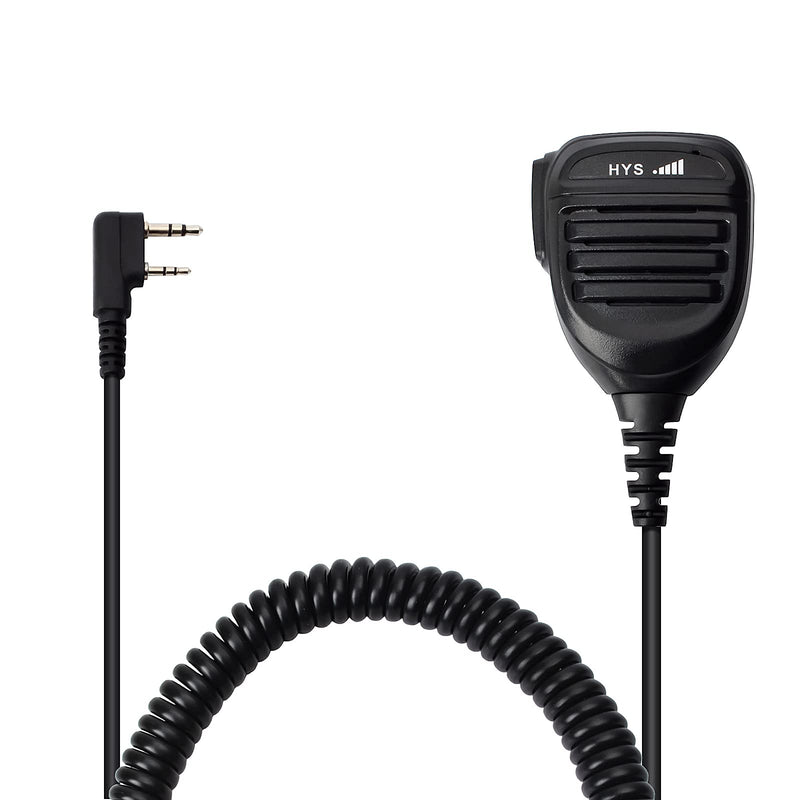 [Australia - AusPower] - HYS Shoulder Speaker Microphone HT Mic with Reinforce Cable for Baofeng UV-5R Series BF-888S Retevis H-777 RT22 RT21 TYT Kenwood TK-240 TK-250 TK-255 Wouxun KG-659 KG-669 Plus Walkie-Talkie 