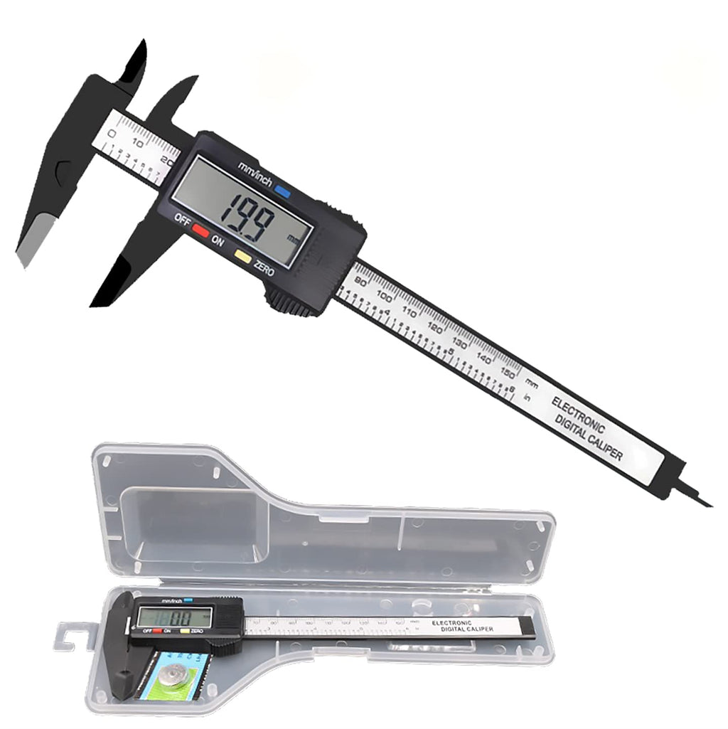 [Australia - AusPower] - EZT Electronic Digital Caliper, LCD | 0 to 6 inch /150 mm Conversion, Automatic Shutdown Function, Very Suitable for Home/Jewelry/DIY Measurement, etc 