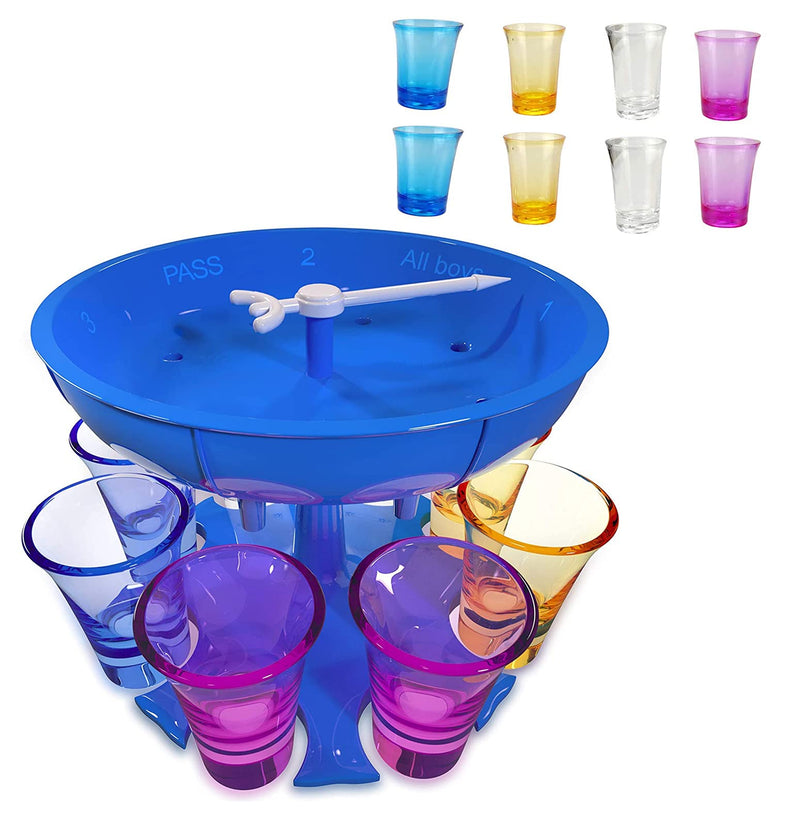 [Australia - AusPower] - Generic Shot Glass Dispenser and Holder (Inclued 8 Shot) with Game Pointer, Swbonbon Summer Outdoor Party, Carrier Liquor Cocktail Dispenser, Cub Cool Wine for the Beach, 