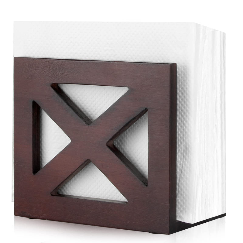 [Australia - AusPower] - Farmhouse Napkin Holder Rustic Wooden Napkin Holder Fancy Kitchen Napkin Holder Wood Dinner Table Napkin Holder Party Thanksgiving Napkin Holder X style 