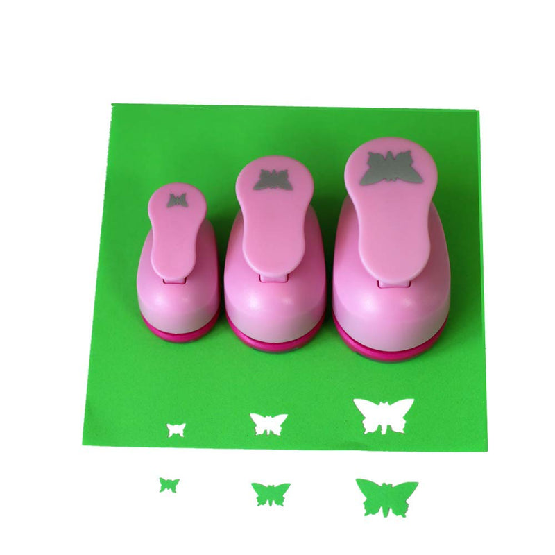 [Australia - AusPower] - CADY Crafts Punch Set 8mm 15mm 25mm Paper Punches 3pcs/Set (Butterfly) Butterfly 