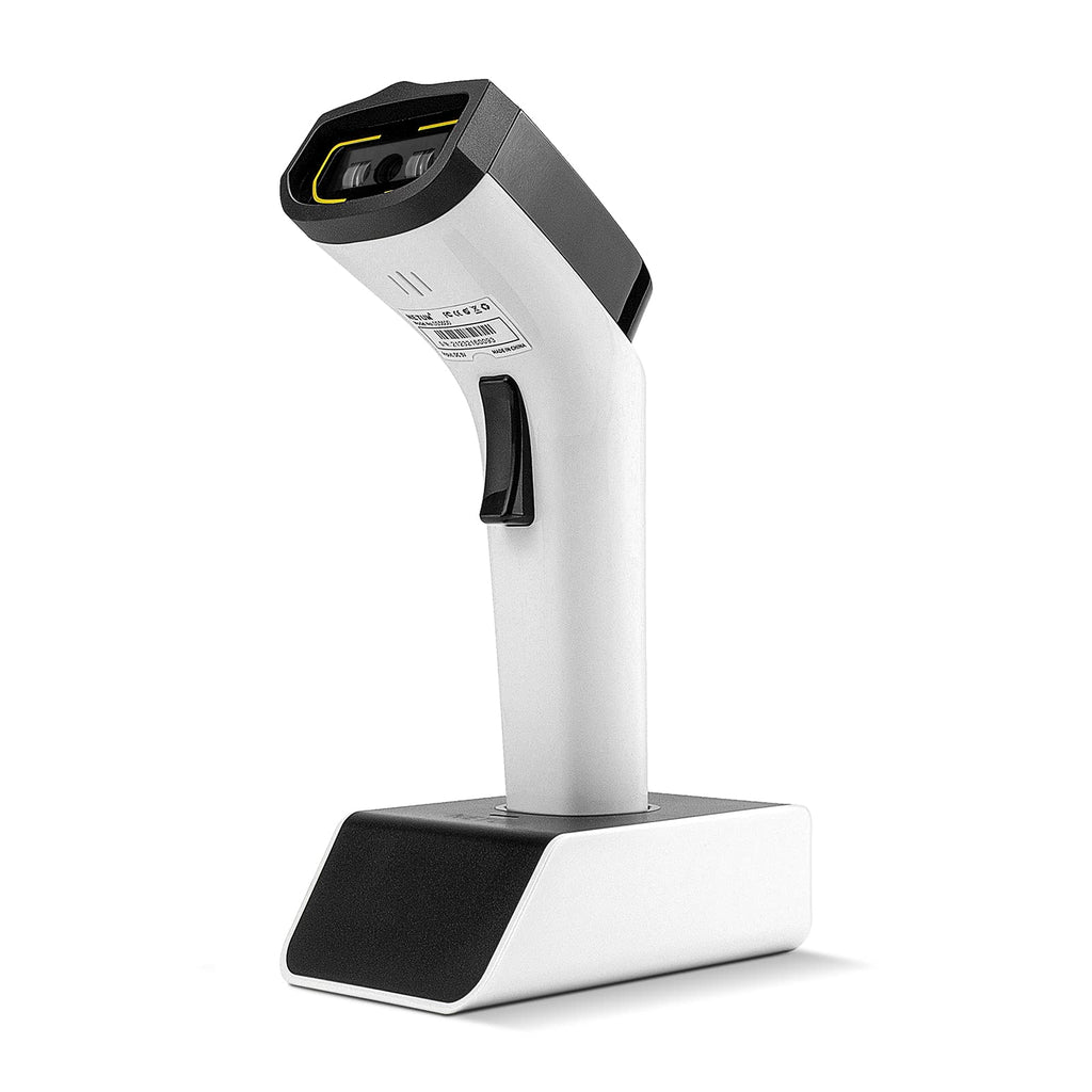 [Australia - AusPower] - NETUM Fashionable Bluetooth Wireless 1D Barcode Scanner, Hands Free CCD Barcode Reader with Stand and Built-in Memory, Works with MAC OS, Windows, iOS, Android, Transfers Up to 50 Meters DS5000 