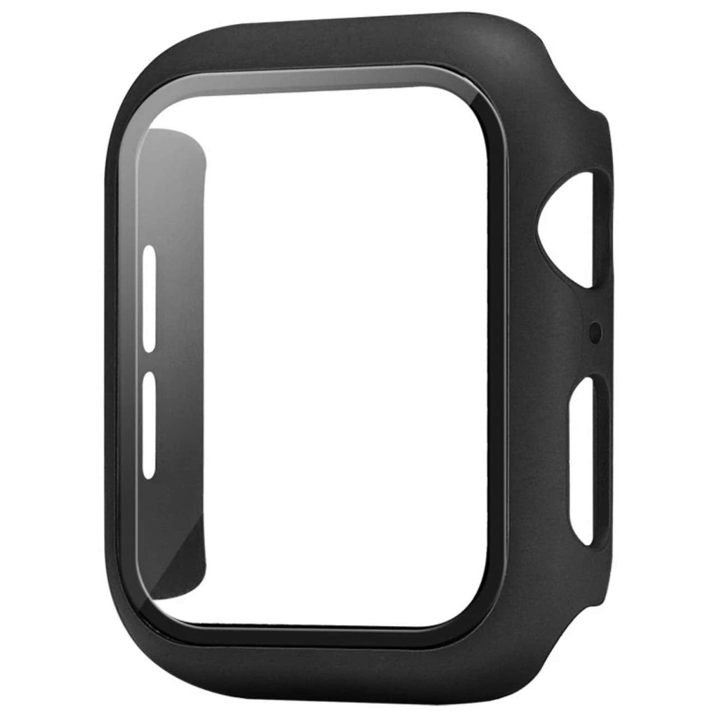 [Australia - AusPower] - SMART WATCH CASE COMPATIBLE WITH Apple Watch Hard CASE 44MM BLACK 