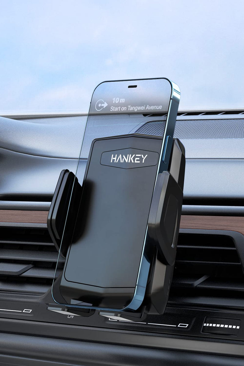 [Australia - AusPower] - [Upgraded] HANKEY Universal Car Phone Mount with Upgraded Clip for Air Vent, Hands Free Cell Phone Holder 