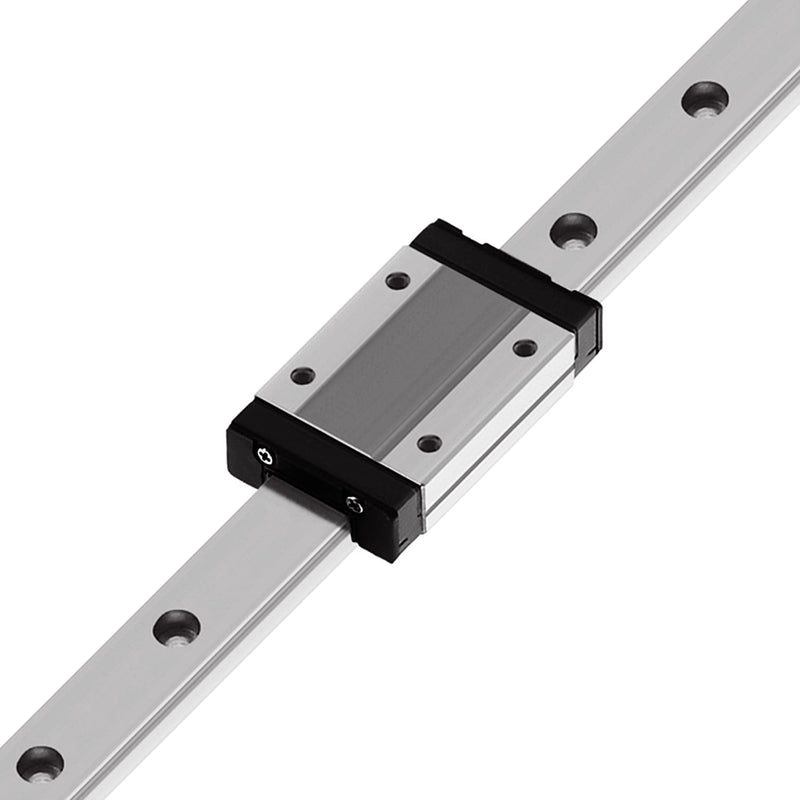 [Australia - AusPower] - OUYANG MGN12H 300mm Linear Rail Guide with MGN12H Carriage Block for 3D Printer, CNC Machine (H-Type, Black) Single Slider 