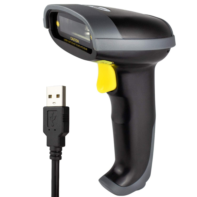 [Australia - AusPower] - GDAhead Barcode Scanner Wired Automatic 1D Bar Code Reader, Handheld Barcode Reader Scanner for Warehouse Inventory, Library Book, Store 1D Wired 