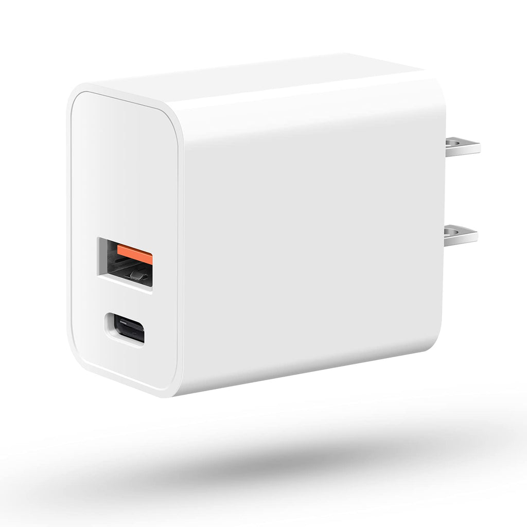 [Australia - AusPower] - Zafolia iPhone 13 pro Charger Block,USB C Wall Charger, Upgraded Certified 20W PD+Type C Charger Box Plug Dual Port Power Adapter for iPhone 13 Pro Max/12 Pro/11 Pro Max/11 Pro/11/XR/SE, iPad, Samsung White 1Pack 