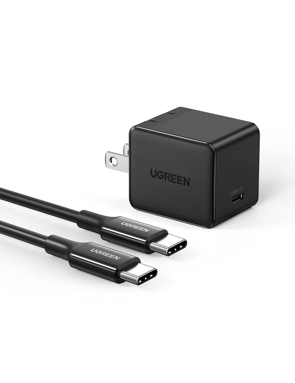 [Australia - AusPower] - UGREEN USB C Super Fast Charger - 25W PD Wall Charger with 6.6FT USB C to USB C Fast Charging Cable Compatible with Samsung Galaxy S22/S21/S21 Ultra/S10/Note 20/Note 10/Z Flip/Z Fold, iPad Mini 6 