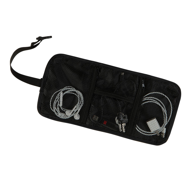 [Australia - AusPower] - GForce, Cable Travel Sized Bag, Mesh Pockets, Portable, in Black Tech Accessory Organizer 
