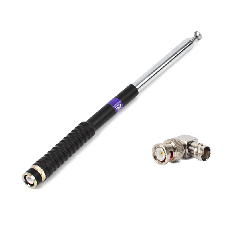 [Australia - AusPower] - TWAYRDIO VHF 136-174MHz Spring Telescopic Antenna BNC Connector Stainless Portable Ham Radio Antenna for ICOM Kenwood Motorola Wilson Uniden Vertex Standard VHF Walkie Talkie Police Radio Scanner 