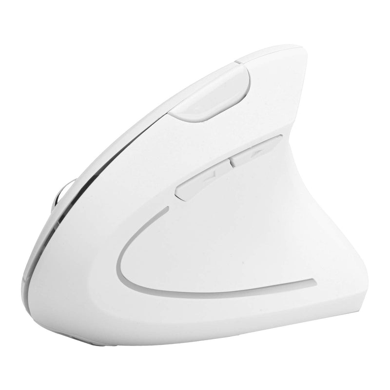 [Australia - AusPower] - Ergonomic Vertical Mouse, 2.4G Wireless Optical Game Mouse, RGB Backlight, Adjustable 4-Level 2400DPI, 6 Button for PC/ Laptop Desktop(White) 