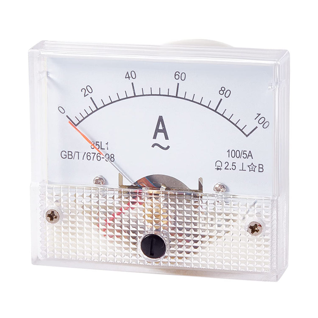 [Australia - AusPower] - Heyiarbeit AC 0-100A Analog Current Panel 85L1 Amp Ammeter Gauge Meter 2.5 Accuracy for Auto Circuit Measurement Tester 1Pcs 100A 