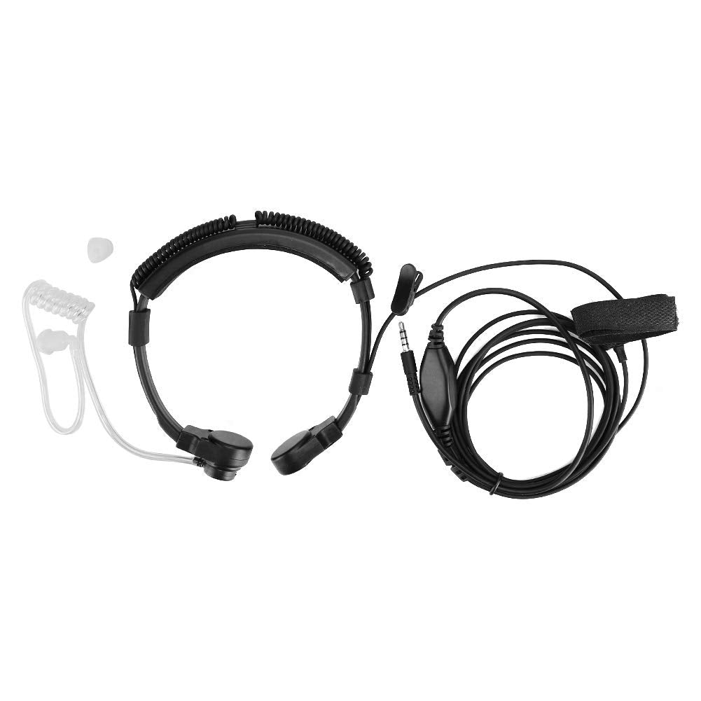 [Australia - AusPower] - 3.5mm Walkie Talkie Earpiece Headset, Noise Canceling Transparent Security Earphones with PTT, Easily Concealed Under The Collar, for Crowd Control at Conventions and Concerts 