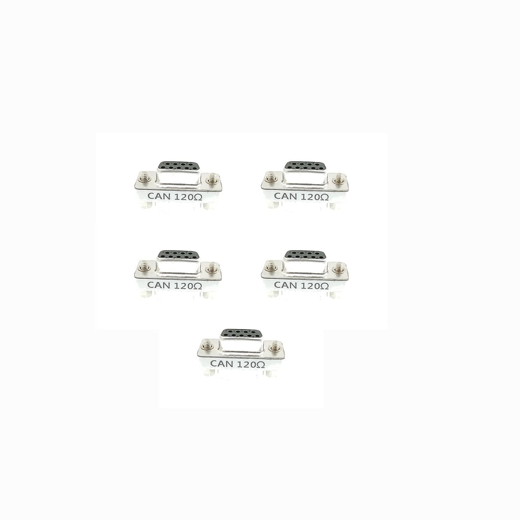 [Australia - AusPower] - BUELEC CAN DB9 120ohm,CAN Bus Terminal Resistance,DB9 Female to Male Connector with Accuracy of one Thousandth 120 Ohm Resistance,high-Precision up to one Thousandth (CANDB9120ohm5PCS) 