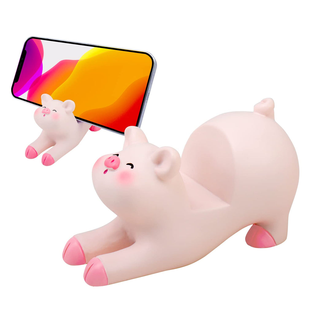 [Australia - AusPower] - Seninda Cute Phone Holder Lovely Pink Pig Cellphone Stand Desktop Accessories Office Decor (Shape A) 