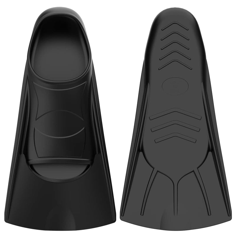 [Australia - AusPower] - WSTOO Swim Fins, Swimming Training Fins for Snorkeling, Swimming and Diving.Swim Flippers Suitable for Adults and Kids Black XS (US Child 1-2) 