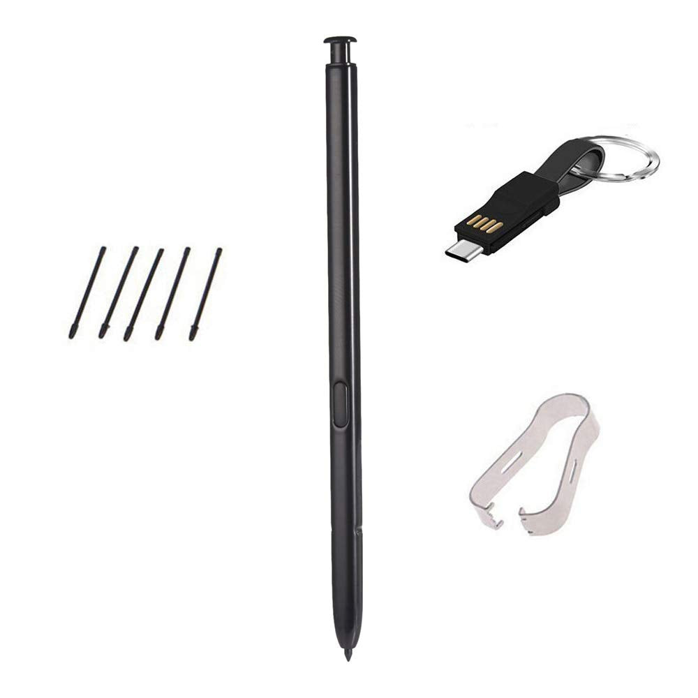 [Australia - AusPower] - for Galaxy Note 20 Pen Replacement - 1pcs SPEN Stylus,Galaxy Note 20 Stylus Replacement Black,S Pen Replacement Stylus Touch Pen for Galaxy Note 20 + with Tips/Nibs +Type C Charger(no Bluetooth) 