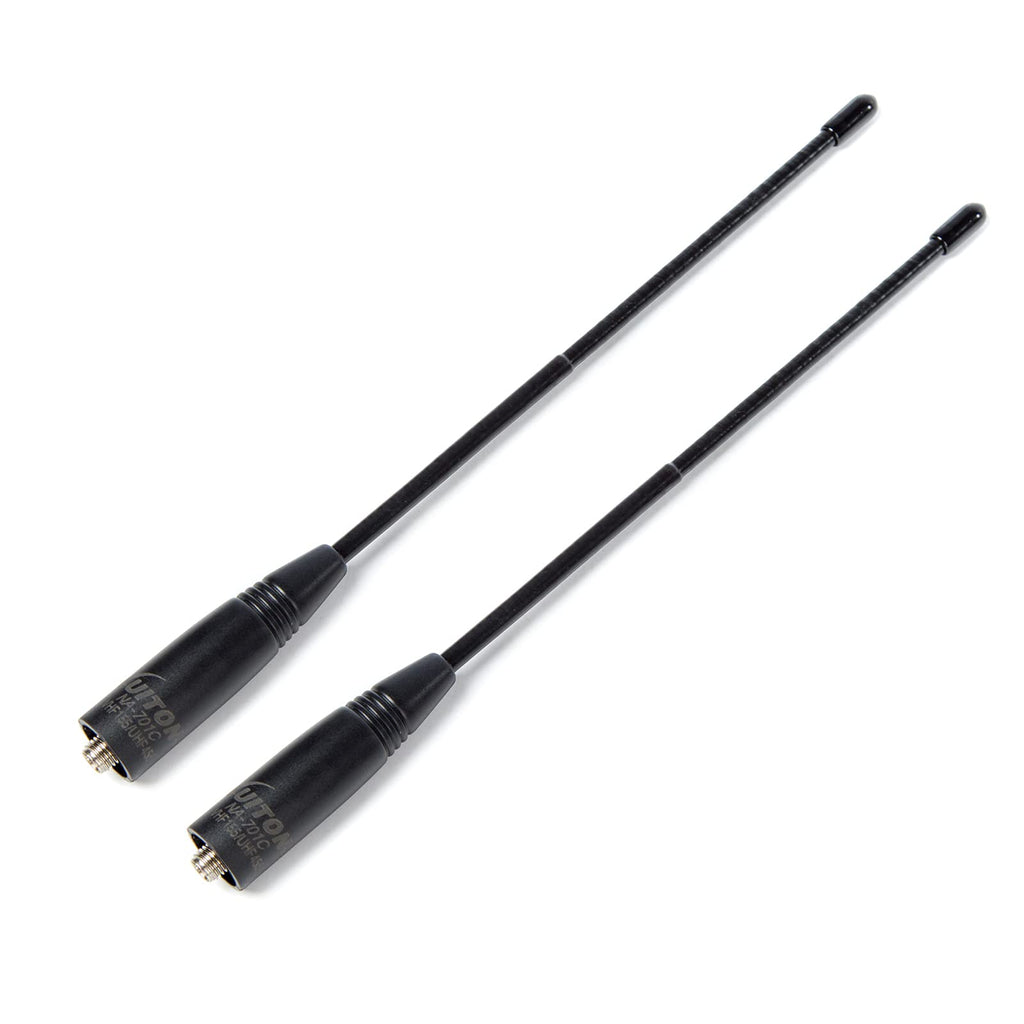 [Australia - AusPower] - Walkie Talkie Antenna (Commercial Frequency Tuned) 8-Inch Whip VHF/UHF 155/455Mhz SMA-Female Handheld Two-Way Radio Antenna for UV-82 UV-5R BF-F8HP by Luiton (2 Pack) NA-701C(2 Pack) 