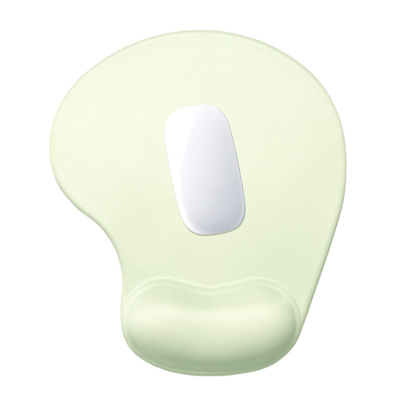 [Australia - AusPower] - Hsurbtra Ergonomic Mouse Pad with Wrist Rest Support, Gel Mouse Pads with Non-Slip PU Base, Pain Relief Memory Foam Mousepad for Laptop PC, Cute Office Supplies Desk Decro Accessories Lake Green Medium 