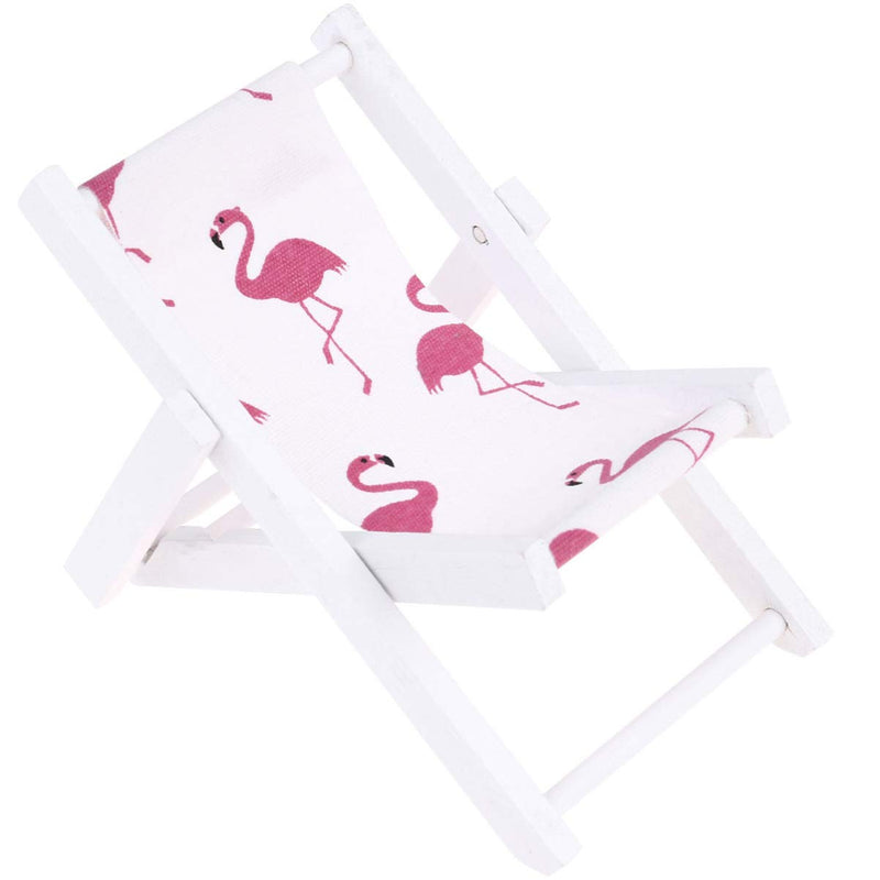 [Australia - AusPower] - Garneck Cell Phone Holder Wood Canvas Beach Deck Chair Desk Stand Display Business Card Holder Bracket Charging Dock for Smart Phone Pen Ruler Flamingos 