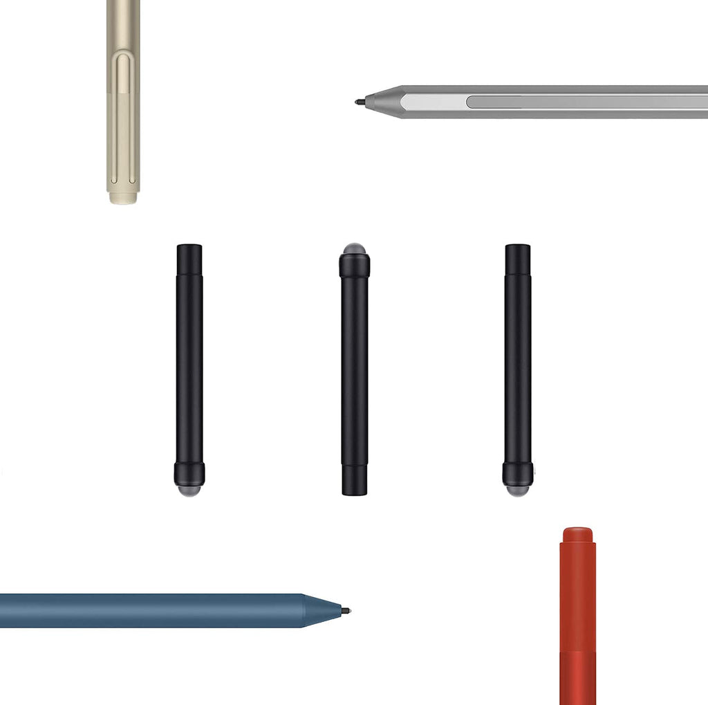 [Australia - AusPower] - Ficcowi Pen Tips for Surface Pen, Original Surface Pro Pen Tip Replacement Compatible with Microsoft Surface Pro 2017 Pen (Model 1776) & Surface Pro 4 Pen, Official HB Type Nib, 3-Pack 