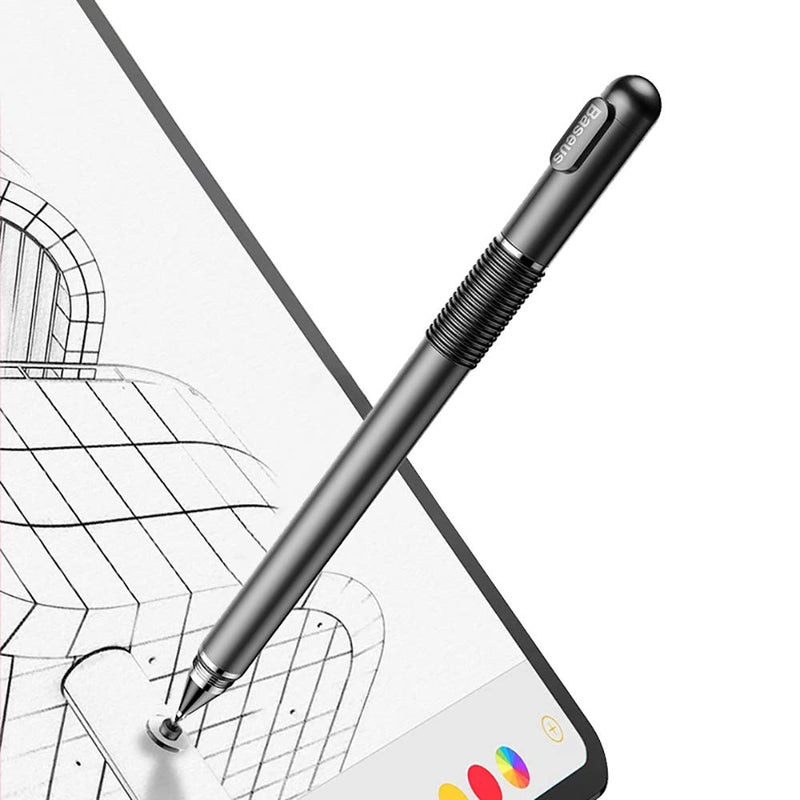[Australia - AusPower] - Phone Stylus Pen SIKAI Multifunction Capacitive Screen Touch Pen Replacement Pencil for Apple Pencil 2 iPad Pro 9.7 10.5 12.9 2018 Tablet iPhone Smart Phone Penna Pen (Black) Black 
